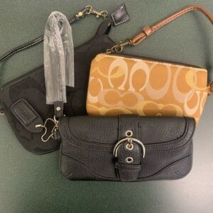 Lot of coach wristlets